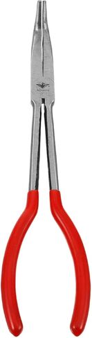 Solustre 11 بوصة مقبض أحمر ملقط بوتقة 90 درجة ذوبان المشبك كماشة لتكرير الذهب والفضة، أداة المشبك كوب بوتقة طويلة لاستخدام مختبر مسبك in Kuwait