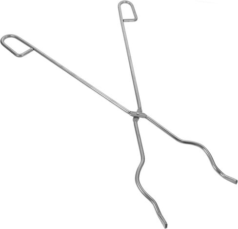 Stainless Steel Crucible Tongs 45cm Melting Crucible Tong Tool Laboratory Beaker Clamp Semi-open Design for Chemical and Biochemical Use in Saudi Arabia