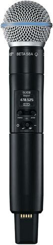 جهاز إرسال ميكروفون لاسلكي محمول باليد من Shure SLXD2/B58 مع كبسولة BETA 58A (يُباع جهاز الاستقبال بشكل منفصل) in Saudi Arabia