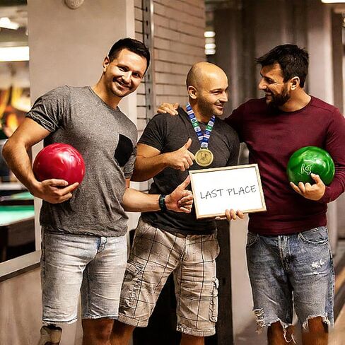 Goat Medal + Toilet Seat Last Place Medal – 3.34 Inch Funny Champion & Loser Awards for Sports, Fantasy Football, Parties, Games & Office Competitions in Kuwait