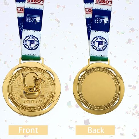 Goat Medal + Toilet Seat Last Place Medal – 3.34 Inch Funny Champion & Loser Awards for Sports, Fantasy Football, Parties, Games & Office Competitions in Kuwait