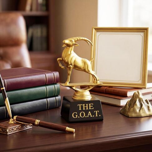 جائزة Kenning 3 Pcs Goat Trophy Award G. O. A. T أعظم على الإطلاق هدية تقدير للكأس المضحكة للرياضة Boss Coworker Friend League الفائز بجائزة البطل in Saudi Arabia