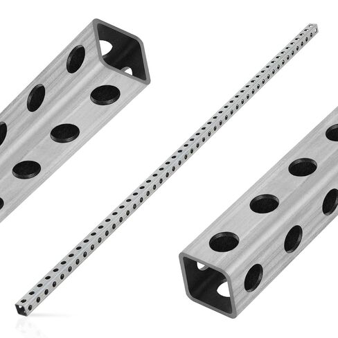 Blulu 1 قطعة 1 × 36 بوصة أنبوب مثقوب، 14 قياس سميك تلسكوبي أنبوب مثقوب أنابيب فولاذية مجلفنة مربعة مع فتحات لإشارات المرور، أعمدة مرافق السلامة in Kuwait