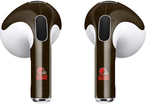 Skinit Decal Audio Skin compatible with Apple AirPods (3rd Gen, 2021) - Officially Licensed NFL Cleveland Browns Distressed Design in Saudi Arabia