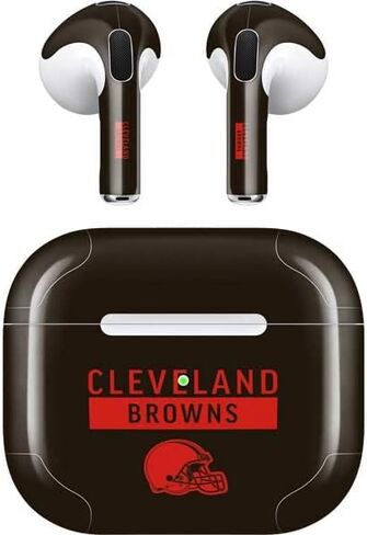 Skinit Decal Audio Skin Compatible with Apple AirPods (3rd Gen, 2021) - Officially Licensed NFL Cleveland Browns Brown Performance Series Design in Saudi Arabia
