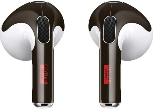 Skinit Decal Audio Skin Compatible with Apple AirPods (3rd Gen, 2021) - Officially Licensed NFL Cleveland Browns Brown Performance Series Design in Saudi Arabia