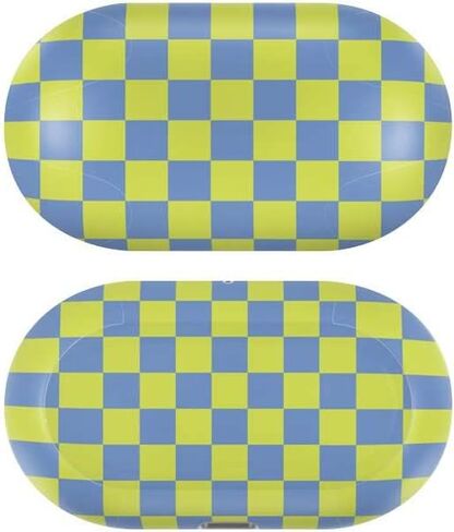 Skinit Decal Audio Skin Compatible with Samsung Galaxy Buds+ - Officially Licensed Skinit Originally Designed Neon Checkered Design in Saudi Arabia