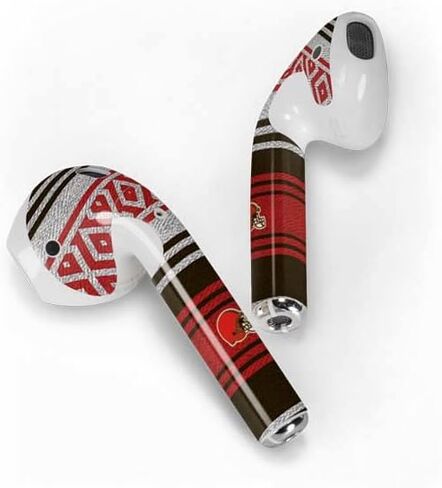 Skinit Decal Audio Skin Compatible with Apple AirPods with Wireless Charging Case - Officially Licensed NFL Cleveland Browns Trailblazer Design in Saudi Arabia