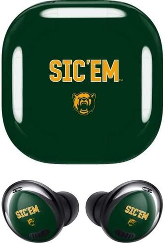 غلاف صوتي من Skinit متوافق مع Samsung Galaxy Buds Pro - تصميم Sic Em Green مرخص رسميًا in Saudi Arabia