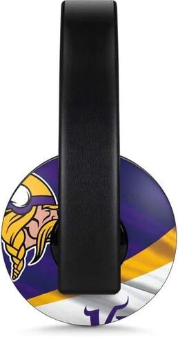 Skinit Decal Audio Skin Compatible with Playstation 4 Gold Wireless Headset - Officially Licensed NFL Minnesota Vikings Design in Saudi Arabia