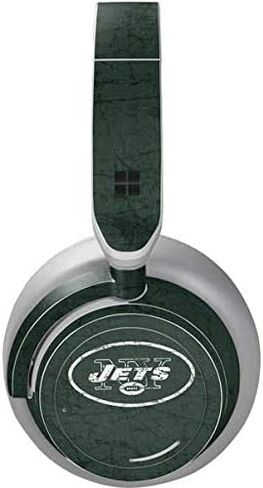 Skinit Decal Audio Skin Compatible with Surface Headphones - Officially Licensed NFL New York Jets Distressed Design in Saudi Arabia