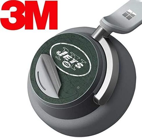 Skinit Decal Audio Skin Compatible with Surface Headphones - Officially Licensed NFL New York Jets Distressed Design in Saudi Arabia