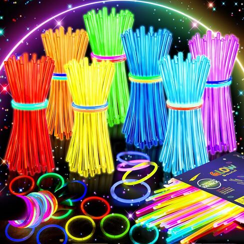 200 PCS Glow Sticks Plage Party Pack ، 8 '' 'Glow in the Dark Party Supplien in Kuwait