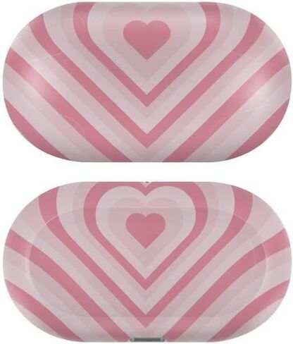 Skinit Decal Audio Skin Compatible with Samsung Galaxy Buds+ - Officially Licensed Originally Designed Pink Heart Pattern Design in Saudi Arabia