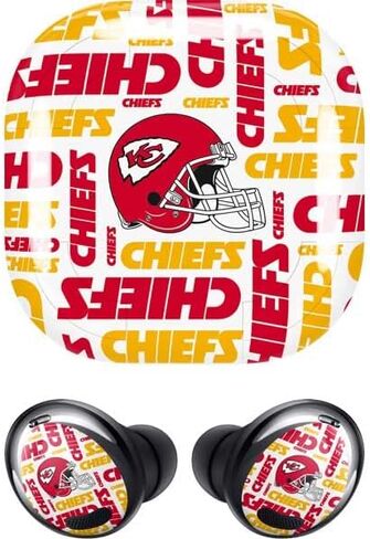 Skinit Decal Audio Skin Compatible with Samsung Galaxy Buds Pro - Officially Licensed NFL Kansas City Chiefs White Blast Design in Saudi Arabia