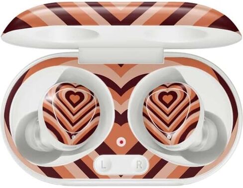 Skinit Decal Audio Skin Compatible with Samsung Galaxy Buds+ - Officially Licensed Skinit Originally Designed Autumn Heart Pattern Design in Saudi Arabia