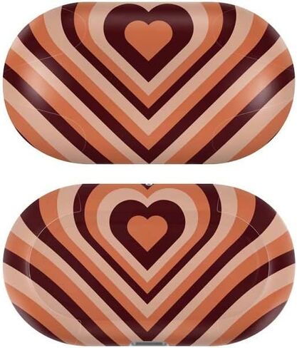 Skinit Decal Audio Skin Compatible with Samsung Galaxy Buds+ - Officially Licensed Skinit Originally Designed Autumn Heart Pattern Design in Saudi Arabia