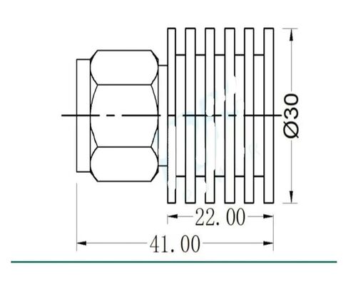 5W N-Type Male Connector, 50 ohms DC-6GHz Dummy Load in Kuwait