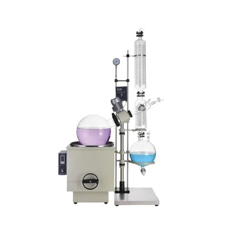 50L Rotary Evaporator, Digital PID Temperature Control, High Precision Lab Rotovap for Vacuum Low-Temperature Evaporation, Solvent Recovery, Suitable for Pharmaceutical, Chemical, Biological Labs in Kuwait