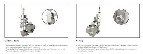 50L Rotary Evaporator, Digital PID Temperature Control, High Precision Lab Rotovap for Vacuum Low-Temperature Evaporation, Solvent Recovery, Suitable for Pharmaceutical, Chemical, Biological Labs in Kuwait