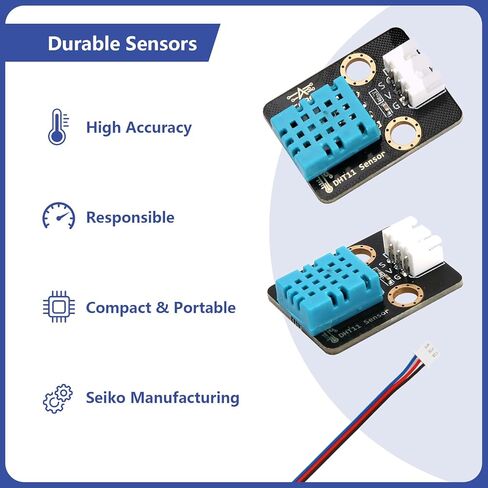3pcs ESP32 DHT11 Temperature Humidity Sensor Module for Arduino, 3.3V-5V Digital Temperature Humidity Sensor with Wires, Humidity Measure 5%-95% Temperature Measure 0-50℃, DIY Electronic Practice in Saudi Arabia
