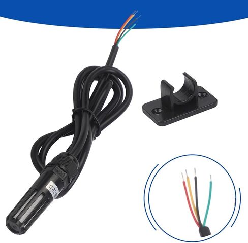 وحدة I2C لمستشعر درجة الحرارة والرطوبة والضغط في غلاف مقاوم للماء من الفولاذ المقاوم للصدأ متوافق مع مراقبة الطقس والصناعية للسيارات HVAC (BME-280) in Kuwait