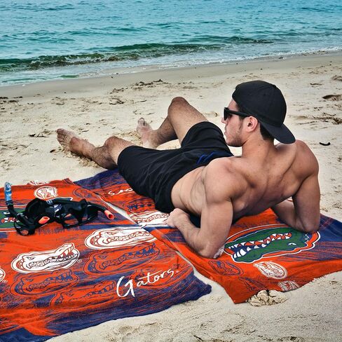 Northwest NCAA Oversized Microfiber Beach Towel, 40 x 72 Inches – Quick Dry, Sand Resistant, Lightweight, Absorbent in Saudi Arabia