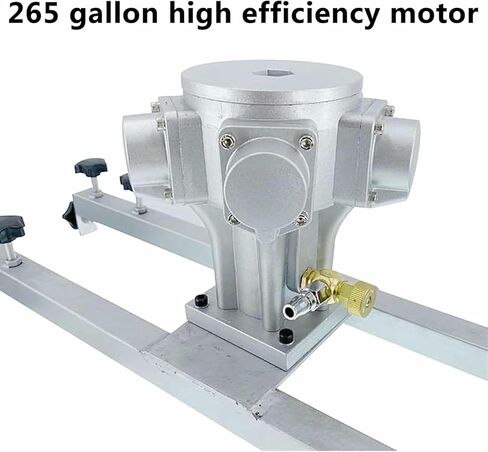 محرض هواء 1 طن/1000 لتر لخزان IBC، خلاط طلاء هوائي سعة 265 جالون، مروحة قابلة للطي 400 مم، قضيب التحريك 960 مم، 0-1300 دورة في الدقيقة لمذيب الحبر~/ in Kuwait