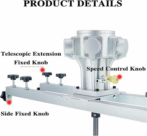 محرض IBC هوائي، جهاز تحريك سائل الهواء سعة 1000 لتر مع شفرة 250 مم، سرعة قابلة للتعديل 0-1000 دورة في الدقيقة، مروحة قابلة للطي، خلاط للطلاء والمسحوق والأعلاف والأسمنت~/ in Kuwait
