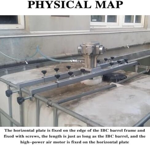 IBC الهواء المحرض خزان هوائي آلة خلط الطلاء آلة التحريك المروحة للطي مع دعم شماعات لمذيب الحبر المحرض in Kuwait