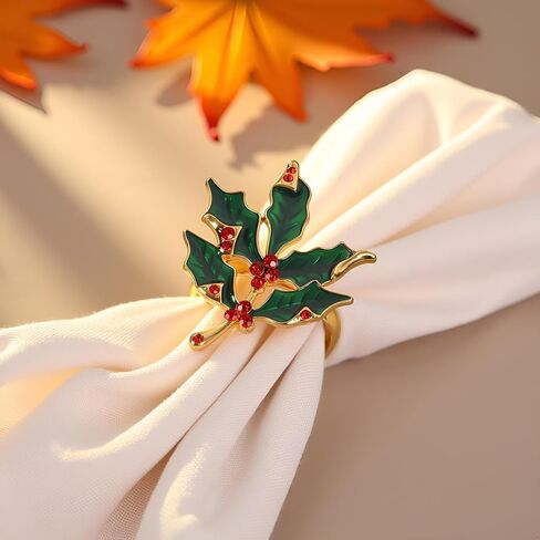 Gold Bamboo Napkin Rings Set of 12, Solid Alloy Bamboo Knuckle Napkin Ring, Elegant Farmhouse Napkins Holders for Wedding, Easter, Thanksgiving & Daily Dining Table Setting Decor(Matte Gold 12) in Saudi Arabia
