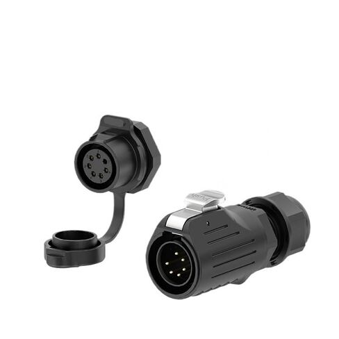 Single Hole Screw Lock Wire Waterproof Connector EW-LP20 Panel Type 2-7 Multi-core Power Aviation Socket(EW-LP20-7P 10A) in Kuwait