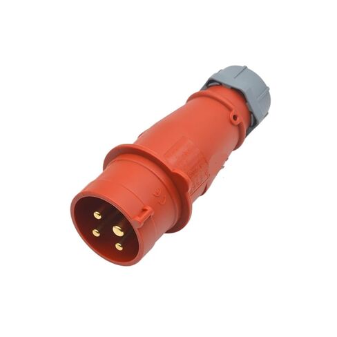 Industrial Plug TYP: 3 16A 6H 380V 5P IP44(16a 4 Core 400v Plug Typ 252) in Saudi Arabia