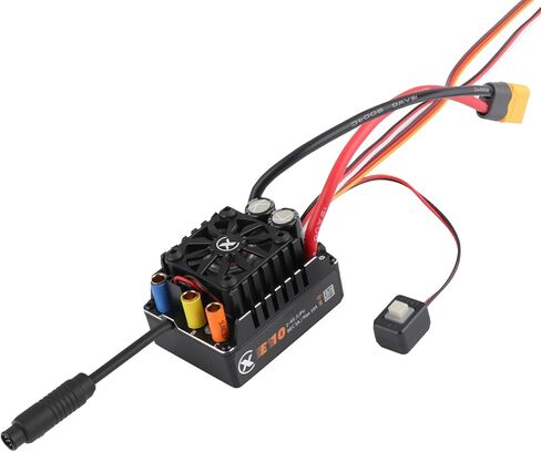 XC E10 Sensored Brushless ESC for RC Car, 2-4S Lipo,140A Continuous Current,5-10A、6.0/7.4V BEC,Applicable to 1/10,Support Turbo Timing and APP Control in Saudi Arabia