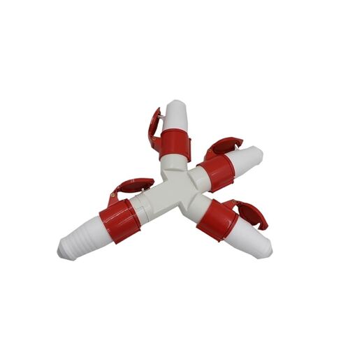 1013/1023 Multifunctional Three-Way Y-Shaped Industrial Plug Waterproof Socket 3 cores 4 5 16A32A(1024 4 Core 32a Tee Set) in Saudi Arabia