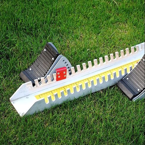 Aluminum Alloy Adjustable Athletics Track and Field Equipment Athletic Starting Blocks, Rubber Pedals 70 * 15 * 5cm,Yellow, Yellow in Saudi Arabia