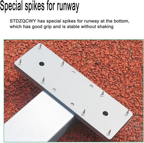 Starting Block Athletics Track, 6 Angle Adjustable, with Adjustable Foot Pedal, Non Slip, for Athletics Plastic Runway, Training, Multi Function Track Starting Blocks in Kuwait