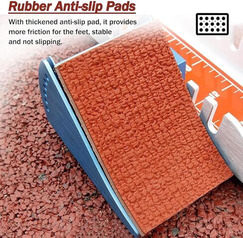 Starting Block Sprinter Pedals, Sports Adjustable Sprinter Starting Block for Racing, Aluminum Alloy Track & Field Starting Blocks, 6 Angle Adjustable Pedal, for Plastic Runway Cinder Track in Kuwait