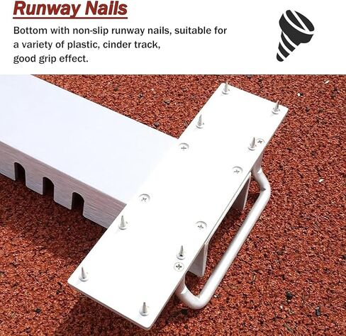 Starting Block Sprinter Pedals, Sports Adjustable Sprinter Starting Block for Racing, Aluminum Alloy Track & Field Starting Blocks, 6 Angle Adjustable Pedal, for Plastic Runway Cinder Track in Kuwait