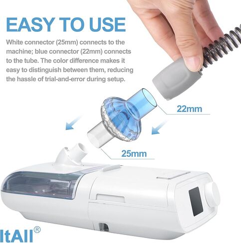 12 قطعة من مرشحات CPAP لـ CPAP وBiPAP، مرشحات مضمنة معاد تصميمها دون مقاومة تدفق الهواء، كفاءة ترشيح محسنة توفر تدفق هواء أنظف، متوافقة مع معظم أنابيب وآلات CPAP in Saudi Arabia