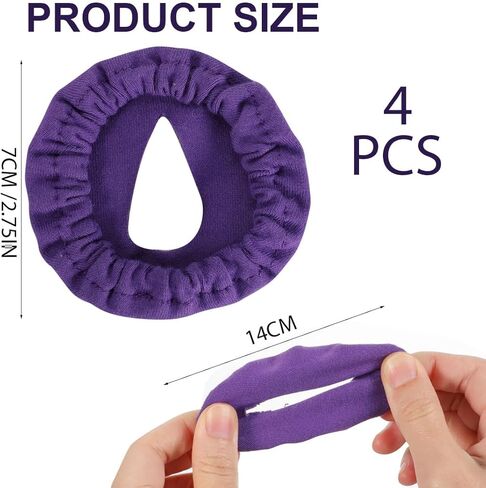 4 عبوات من بطانات قناع CPAP للأنف متوافقة مع وسائد قناع الأنف N20، أغطية قناع قابلة لإعادة الاستخدام لتوفير الراحة، أرجواني in Kuwait