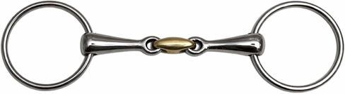 CHALLENGER Stainless Steel Loose Ring Copper Dog Bone Snaffle Horse Bit 35518 in Saudi Arabia