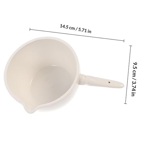 FOMIYES 2pcs 150ml Porcelain Laboratory Evaporating Basin with Handle, Round Flat Bottom Evaporation Dish for Scientific Mixing and Concentration in Saudi Arabia