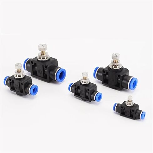 SA Throttle Valve Air Flow Control 4mm 6mm 8mm 10mm 12mm Hose Pneumatic Manual Connector 20/50Pcs(SA-8,50 PCS) in Saudi Arabia