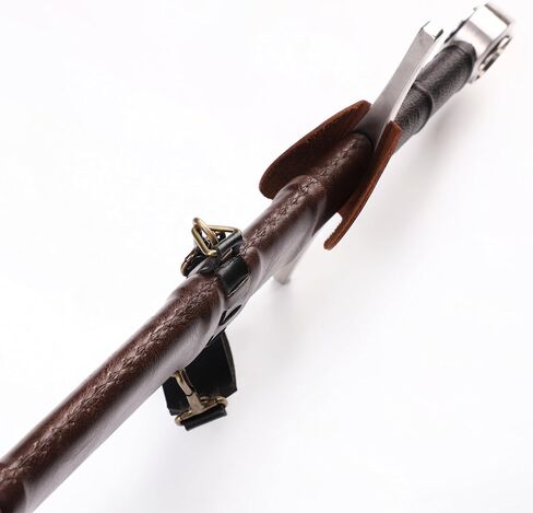 Sword Valley Classic-Style Decorative Rapier with Sheath - 304 Stainless Steel Construction - Full-Grain Leather Guard - Hand-Stitched Handle - Collection Display in Kuwait