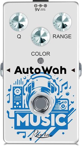 Rowin RE-08 Auto Wah Guitar Pedal, Envelope Filter Effect for Funk, Disco, R&B, Fusion, Bass & Electric Guitar, True Bypass Compact Mini Pedal in Kuwait