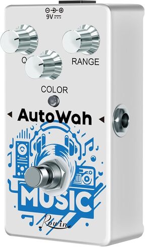 Rowin RE-08 Auto Wah Guitar Pedal, Envelope Filter Effect for Funk, Disco, R&B, Fusion, Bass & Electric Guitar, True Bypass Compact Mini Pedal in Kuwait