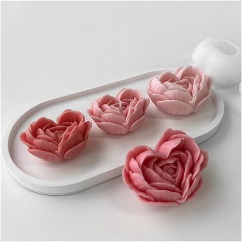 Silicone Candle Molds, 3D Flower Butterfly Silicone Molds, Romantic Atmosphere Design, Colorless, BPA Free, Silicone Molds for Candle Making, DIY, Resin, Wax, Soap, Clay, Chocolate Etc in Saudi Arabia