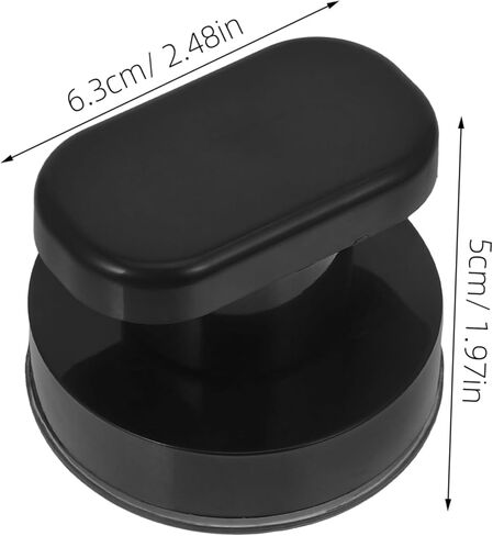 HOMSFOU 2Pcs Suction Cup Push Pull Armrest Self Stick Knobs for Bathroom Doors Refrigerator Kitchen Cabinets Stylish Easy Installation No Drilling Required in Saudi Arabia