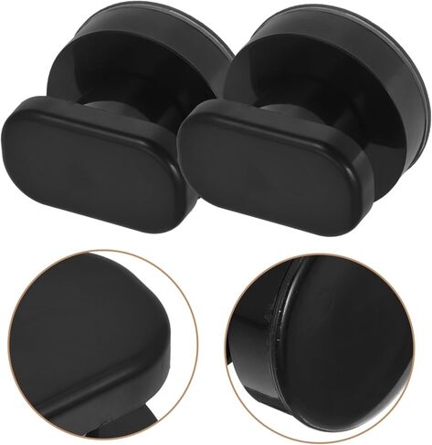 HOMSFOU 2Pcs Suction Cup Push Pull Armrest Self Stick Knobs for Bathroom Doors Refrigerator Kitchen Cabinets Stylish Easy Installation No Drilling Required in Saudi Arabia